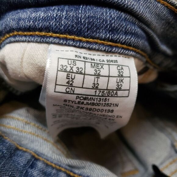 Guess Jeans Desmond Tapered Blue Jeans Classic Fit - Hemmed - Picture 8 of 15